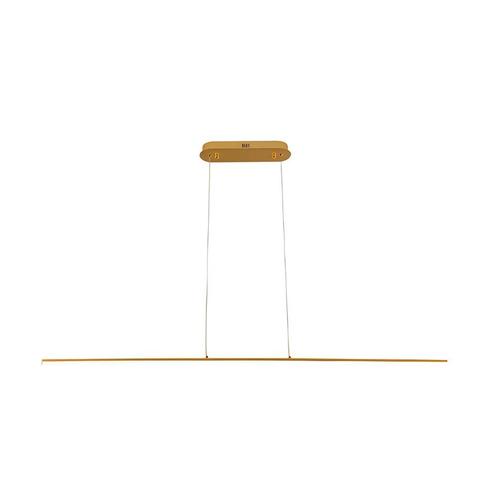 Langwerpige hanglamp 120cm | Goud | Lineair | 20 watt, Huis en Inrichting, Lampen | Hanglampen, 75 cm of meer, Nieuw, Kunststof