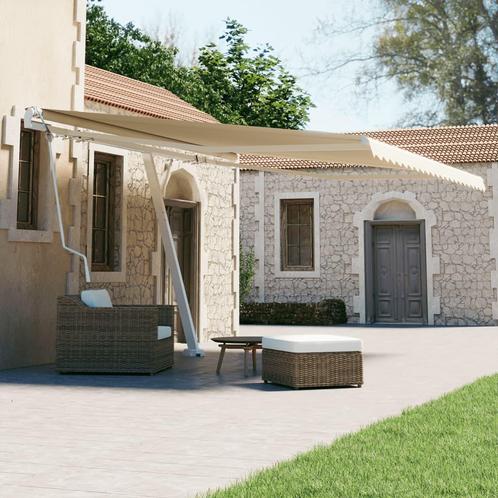 vidaXL Luifel vrijstaand automatisch 450x300 cm crèmekleurig, Tuin en Terras, Zonneschermen, Nieuw, Verzenden