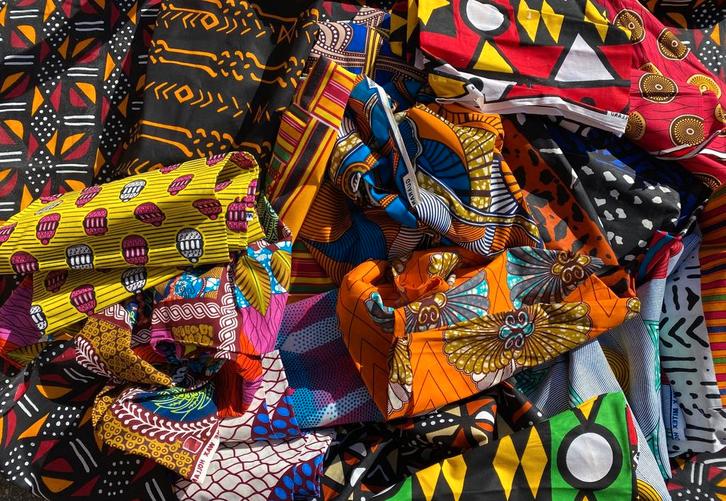 PARTIJ GEMENGDE STOFFEN 6 soorten - Mix van reststoffen, Hobby en Vrije tijd, Stoffen en Lappen, Nieuw, Ophalen of Verzenden