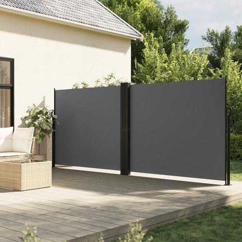 vidaXL Tuinscherm uittrekbaar 180x1200 cm antracietkleurig, Tuin en Terras, Zonneschermen, Nieuw, Verzenden