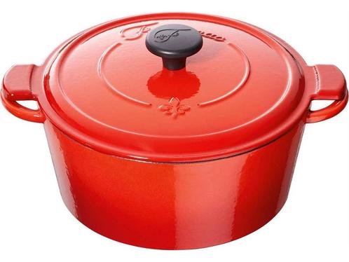 Fontignac Main Libres braadpan - Gietijzer - Rond - 26 cm -, Huis en Inrichting, Woonaccessoires | Overige, Nieuw, Verzenden