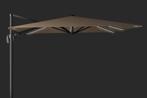 Challenger T2 glow zweefparasol 300x300 cm taupe, Tuin en Terras, Ophalen of Verzenden, Nieuw