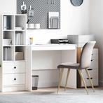 vidaXL Bureau Wit 90 x 50 x 76 cm Bewerkt hout, Huis en Inrichting, Bureaus, Verzenden, Nieuw