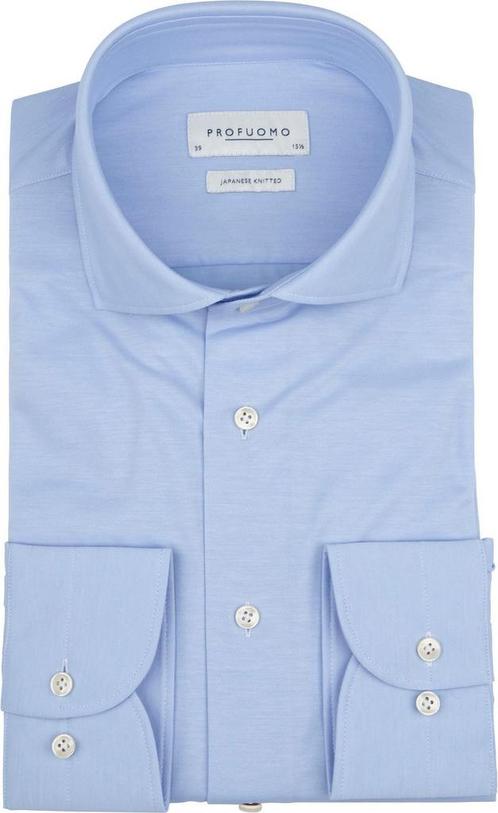 Profuomo Japanese Knitted Overhemd Lichtblauw maat 45 Heren, Kleding | Heren, Overhemden, Nieuw, Verzenden