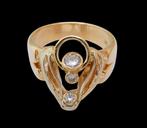 Exclusieve 18 karaat Gouden Diamant Ring 0.45 crt Diamanten, Sieraden, Tassen en Uiterlijk, Ringen, 18 tot 19, Nieuw, Dame of Heer