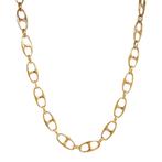 Gouden fantasie collier 87 cm 18 karat, Verzenden, Zo goed als nieuw, Goud, Goud