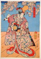 Shirayoshi Saburagi - Utagawa Kunisada (1785-1865) - Japan -, Antiek en Kunst