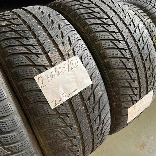 2 x Nokian WR 275-45-20 Winterbanden 8mm, Auto-onderdelen, Banden en Velgen, 20 inch, Winterbanden, 275 mm, Personenwagen, Gebruikt