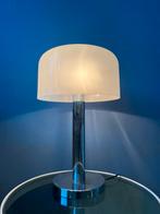 Chrome Space Age Table Lamp with White Plexiglass Mushroom S, Huis en Inrichting, Lampen | Tafellampen, Ophalen of Verzenden, Nieuw