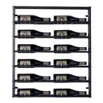 Wijnrek | 12 flessen | Wandmontage  | Rek voor muur | Staal, Huis en Inrichting, Woonaccessoires | Wijnrekken, 5 tot 15 flessen