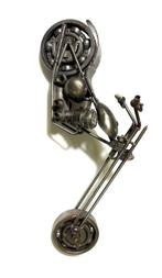 sculptuur, chopper - 10 cm - Metaal, Staal, IJzer - 2000