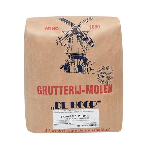 Molen de Hoop Franse Tarwebloem T65 5kg (Farine Bagatelle), Hobby en Vrije tijd, Taarten en Cupcakes maken, Nieuw, Verzenden