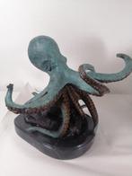 sculptuur, Octopus - 35 cm - Gepatineerd brons, Antiek en Kunst