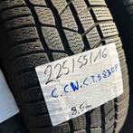 2 x Continental 225-55-16 Winterbanden 8,5mm, Gebruikt, 16 inch, Band(en), Personenwagen