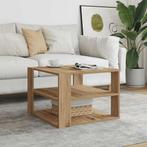 vidaXL Salontafel 58x58x40 cm bewerkt hout artisanaal, 50 tot 100 cm, Verzenden, Nieuw, Minder dan 50 cm