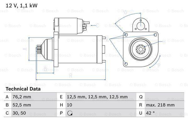 Startmotor / Starter AUDI A3 (1.8 TFSI,1.8 TFSI quattro,1..., Auto-onderdelen, Motor en Toebehoren, Nieuw, Ophalen of Verzenden