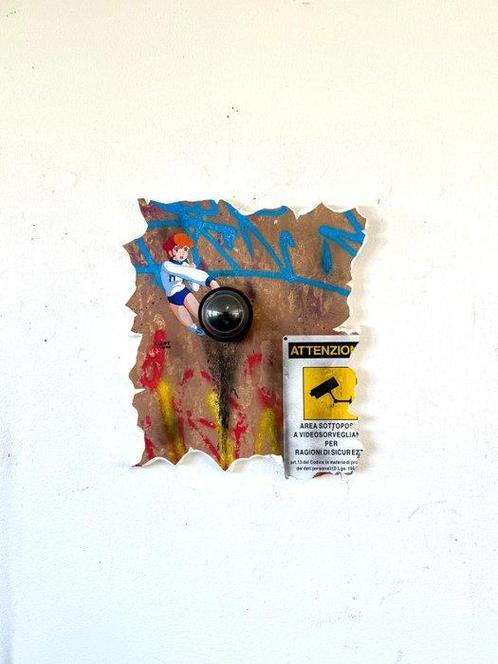 Mart Signed - Mila e Shiro Broken wall, Antiek en Kunst, Kunst | Schilderijen | Modern