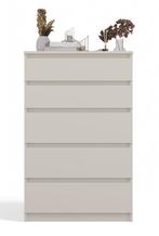 Ladekast M 5 lades  creme Creme (Slaapkamer), 5 laden of meer, Verzenden, 100 tot 150 cm, Nieuw