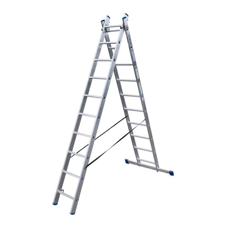 Alumexx ladder 2x10.Scherper dan de bouwmarkt. Verzending., Doe-het-zelf en Verbouw, Ladders en Trappen, Nieuw, Verzenden