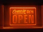 OPEN neon bord lamp LED verlichting reclame lichtbak #21 COM, Zakelijke goederen, Horeca | Meubilair en Inrichting, Verzenden