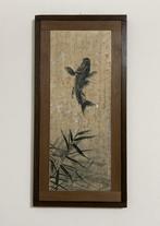 E.Stefano - Carpa saltatrice e bambù - acrilico su tavola -