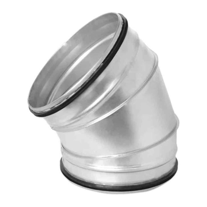 Spiro-SAFE bocht Ø 250 mm 45 graden, Doe-het-zelf en Verbouw, Ventilatie en Afzuiging, Nieuw, Ophalen of Verzenden