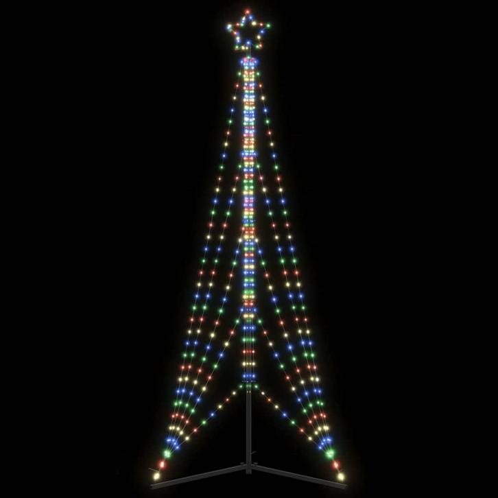 vidaXL LED-kerstboom 525 LEDs kleurrijk 302 cm, Diversen, Kerst, Nieuw, Verzenden