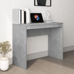 vidaXL Bureau 90x40x72 cm bewerkt hout betongrijs, Huis en Inrichting, Verzenden, Nieuw