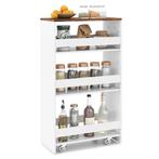 LIVSK Smalle Mobiele Serveerwagen - Open Planken - Keukenwag, Verzenden, Nieuw