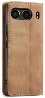 ProGuard - OnePlus Nord 4 Wallet Hoesje Vintage Leder Beige, Verzenden, Nieuw, Hoesje of Tasje