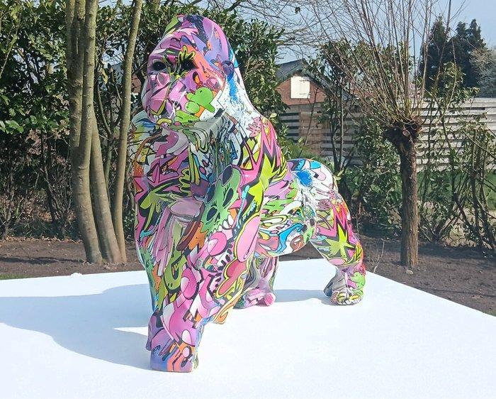 sculptuur, grafitti gorilla one af a kind - 49 cm - 49 cm -, Antiek en Kunst, Kunst | Designobjecten