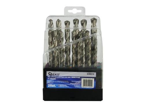 Borenset - 1 Tot 13 Mm - HSS Boren - 25 Delig - GEKO, Doe-het-zelf en Verbouw, Gereedschap | Handgereedschap, Nieuw, Ophalen of Verzenden