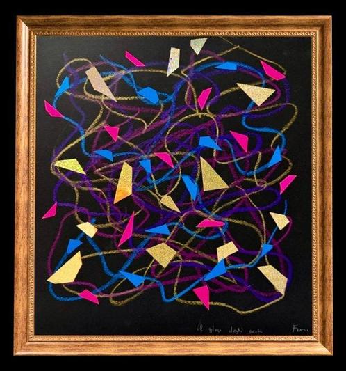 Ennio Finzi (1931–2024) - Il gioco degli occhi, Antiek en Kunst, Kunst | Schilderijen | Klassiek