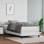 vidaXL Bedframe kunstleer wit 80x200 cm, Overige materialen, Eenpersoons, Verzenden, Wit