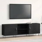vidaXL Tv-meubelset Zwart Eiken 150 x 30 x 50 cm Bewerkt, Minder dan 50 cm, Verzenden, Nieuw, Minder dan 100 cm