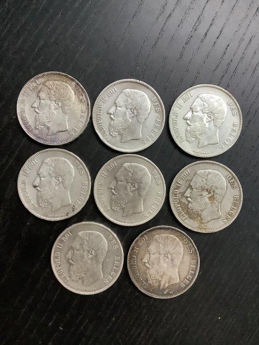 België. Leopold II. 5 Francs 1868-1876 (Zonder minimumprijs), Postzegels en Munten, Munten | Nederland