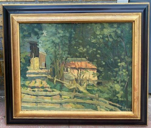 Ben Viegers (1886-1947) - Schuurtje in landschap, Antiek en Kunst, Kunst | Schilderijen | Klassiek