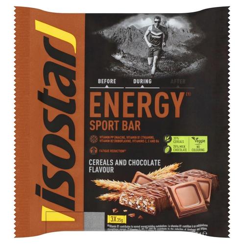 3x Isostar High Energy Sportreep Chocolade 3 x 40 gr, Diversen, Levensmiddelen, Verzenden