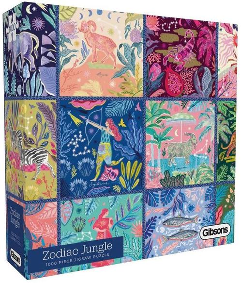 Zodiac Jungle Puzzel (1000 stukjes) | Gibsons - Puzzels, Hobby en Vrije tijd, Denksport en Puzzels, Nieuw, Verzenden