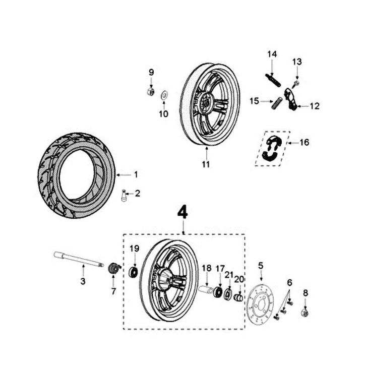 VOORREMSCHIJF D170MM, Fietsen en Brommers, Brommeronderdelen | Scooters, Verzenden