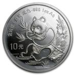 Chinese Panda 1 oz 1991 (100.000 oplage), Postzegels en Munten, Munten | Azië, Verzenden, Oost-Azië, Losse munt, Zilver