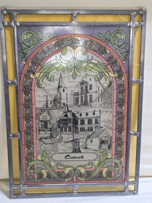 Glas-in-loodraam (5) - 1800-1850, Antiek en Kunst, Curiosa en Brocante