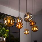 *WOONWINKEL* Hanglamp Met 7 Glazen Bollen, Huis en Inrichting, Lampen | Hanglampen, Nieuw, Verzenden