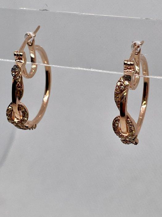 Zonder Minimumprijs - Huggie oorbellen Zilver - 0.50ct. tw., Sieraden, Tassen en Uiterlijk, Antieke sieraden