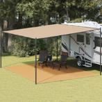 vidaXL Tenttapijt 400x500 cm HDPE zandkleurig, Caravans en Kamperen, Kampeeraccessoires, Verzenden, Nieuw
