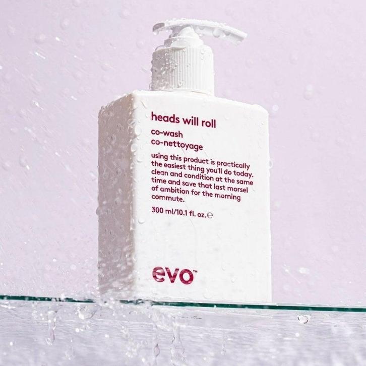 EVO Heads Will Roll Co-Wash 300ml, Sieraden, Tassen en Uiterlijk, Uiterlijk | Haarverzorging, Shampoo of Conditioner, Nieuw, Ophalen of Verzenden