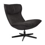 *WOONWINKEL* Draai Fauteuil Met Hoge Rug Antraciet, Verzenden, Nieuw, Stof