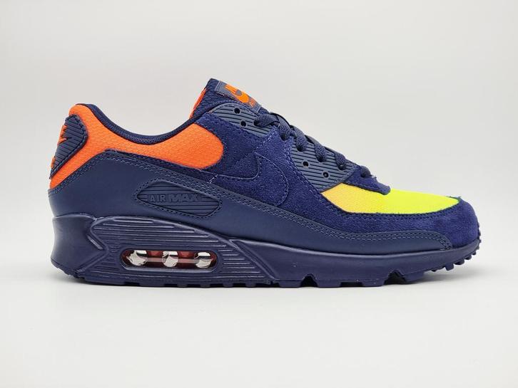 Nike Air Max 90 | Lemon Venom Blackened Blue | 44, Kleding | Heren, Schoenen, Overige kleuren, Nieuw, Sneakers of Gympen, Ophalen of Verzenden