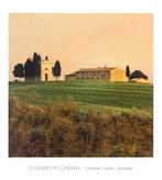Kunstdruk Elisabeth Carmel - Evening Light, Tuscany 45x50cm, Verzenden, Nieuw