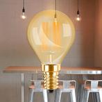 LED Lamp E14 Kogel Filament - Brinton - Amber 4W 360lm - 822, Led-lamp, Soft of Flame, E14 (klein), Nieuw